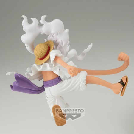 Banpresto - Una pieza - Dinero D. Luffy Gear 5, figura de colección de discos de batalla de Bandai Spirits