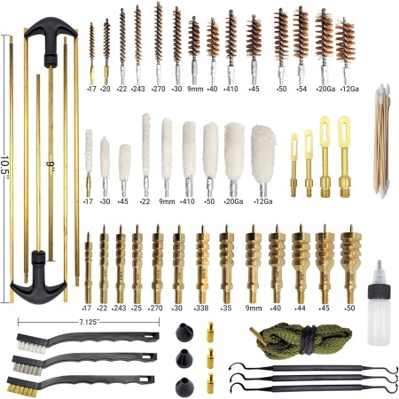 GuardTech Plus Kit de limpieza universal mejorado para pistolas, 0.354 in, pistola, rifle, escopeta, pistola, pistola de aire,