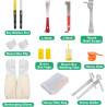 Kit de inicio de 31 piezas de suministros de apicultura con traje.