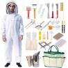 Kit de inicio de 31 piezas de suministros de apicultura con traje.