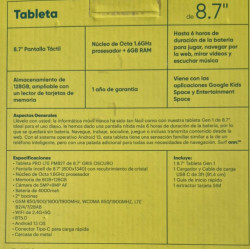 Tableta Onn Gris Oscuro 8.7 Pulgadas