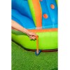 Bestway Centro de juego inflable para parque acuático con túnel de huracán, incluye tobogán acuático grande, gotas de agua,