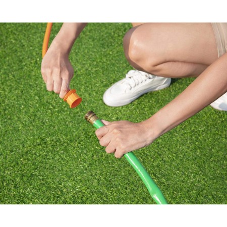 Bestway Centro de juego inflable para parque acuático con túnel de huracán, incluye tobogán acuático grande, gotas de agua,