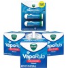Vicks VapoInhalador, inhalador nasal portátil para llevar, no medicado, con refrescantes vapores, aroma a mentol, 2 barras