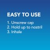 Vicks VapoInhalador, inhalador nasal portátil para llevar, no medicado, con refrescantes vapores, aroma a mentol, 2 barras