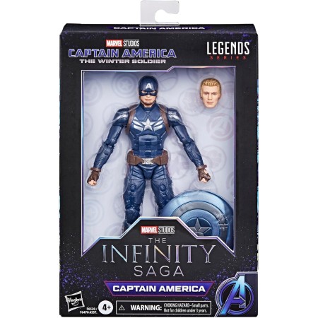 Marvel Hasbro Legends Series Capitán América, Capitán América: The Winter Soldier Figuras de acción coleccionables de 6