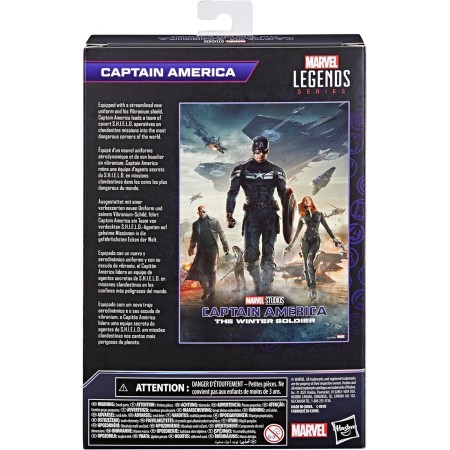 Marvel Hasbro Legends Series Capitán América, Capitán América: The Winter Soldier Figuras de acción coleccionables de 6