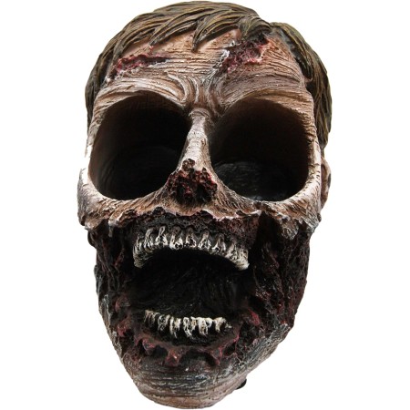 Ebros Walking Undead Gory - Juego de figuras de cabeza de zombi sin ojos y salero y pimentero con pompones de cristal, estatua
