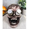 Ebros Walking Undead Gory - Juego de figuras de cabeza de zombi sin ojos y salero y pimentero con pompones de cristal, estatua