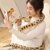 Peluche de serpiente de 80 pulgadas, juguete de peluche realista de serpiente gigante para niños, disfraz de zoólogo, disfraz de