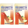 Nicorette Nicotine Gum 4mg - 100 PCS - FRUTAS