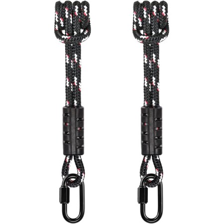 BeneLabel Poseidon Series Prusik - Cuerdas cosidas, seguridad, 19 pulgadas, diámetro 2/5 pulgadas, paquete de 2, azul