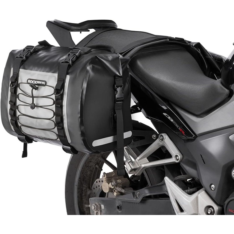 ROCKBROS Bolsa de sillín para motocicleta, bolsa lateral impermeable 60L para Honda, Yamaha, Suzuki, paquete de motocicleta, ROCKBROS Bolsa de sillín para motocicleta, bolsa lateral impermeable 60L para Honda, Yamaha, Suzuki, paquete de motocicleta,