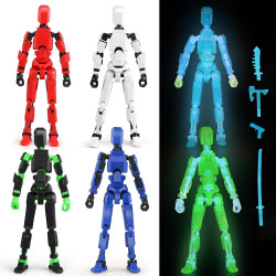 Juego luminoso de 13 figuras de acción