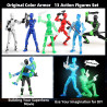 Juego luminoso de 13 figuras de acción