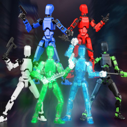 Juego luminoso de 13 figuras de acción