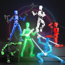 Juego luminoso de 13 figuras de acción