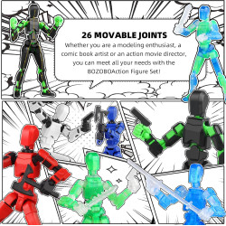 Juego luminoso de 13 figuras de acción