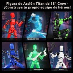 Juego luminoso de 13 figuras de acción