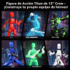 Juego luminoso de 13 figuras de acción