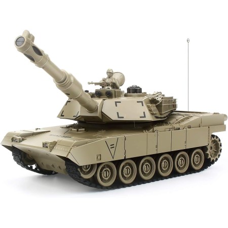 Tanque EAHUMM Rc, 1:28 M1A2, Tanque del ejercito americano, juguete para chicos, control remoto de 9 canales, vehículo con