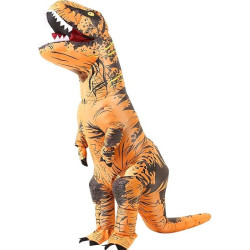 Halloween Inflatable Dinosaur Costume Adult Fancy Dinosaur Suit Blow up Trex Costume