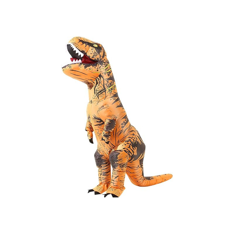 Halloween Inflatable Dinosaur Costume Adult Fancy Dinosaur Suit Blow up Trex Costume