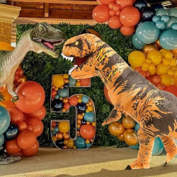 Halloween Inflatable Dinosaur Costume Adult Fancy Dinosaur Suit Blow up Trex Costume