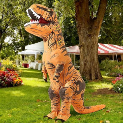 Halloween Inflatable Dinosaur Costume Adult Fancy Dinosaur Suit Blow up Trex Costume