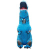 Disfraz inflable de dinosaurio Azul de Halloween