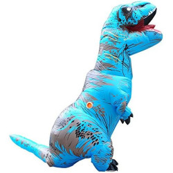 Disfraz inflable de dinosaurio Azul de Halloween