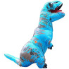 Disfraz inflable de dinosaurio Azul de Halloween