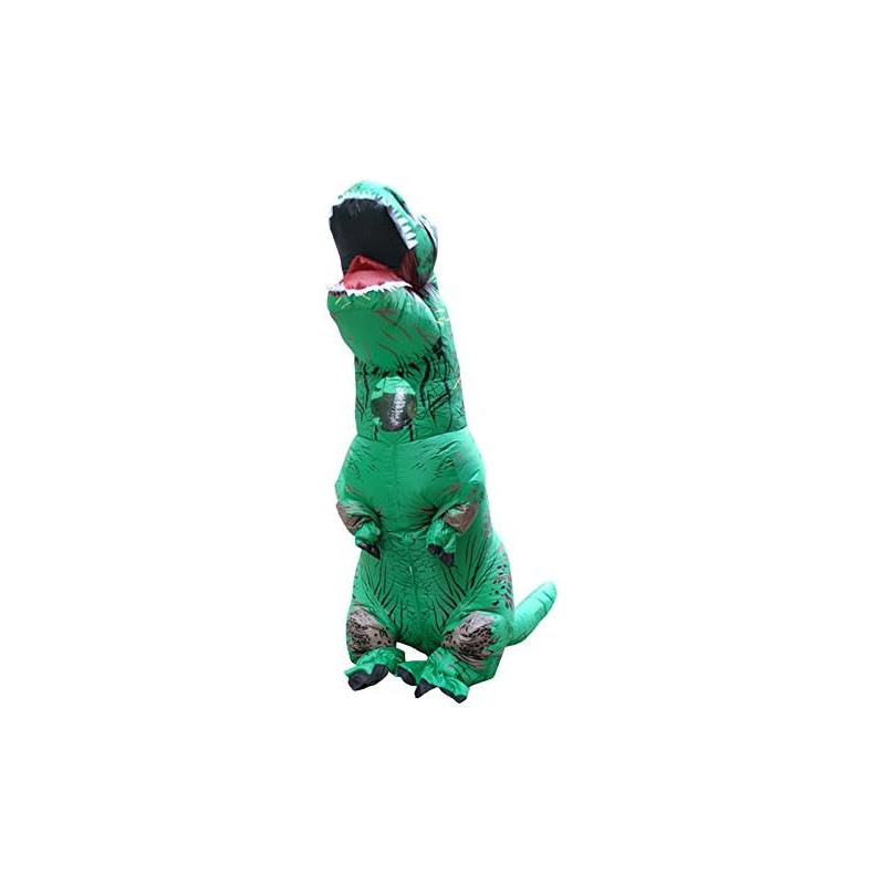 Disfraz inflable de dinosaurio verde de Halloween