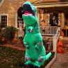 Disfraz inflable de dinosaurio verde de Halloween