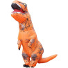 Disfraz inflable de dinosaurio naraja de Halloween