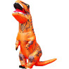Disfraz inflable de dinosaurio naraja de Halloween