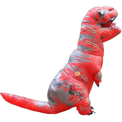 Disfraz inflable de dinosaurio Rojo de Halloween