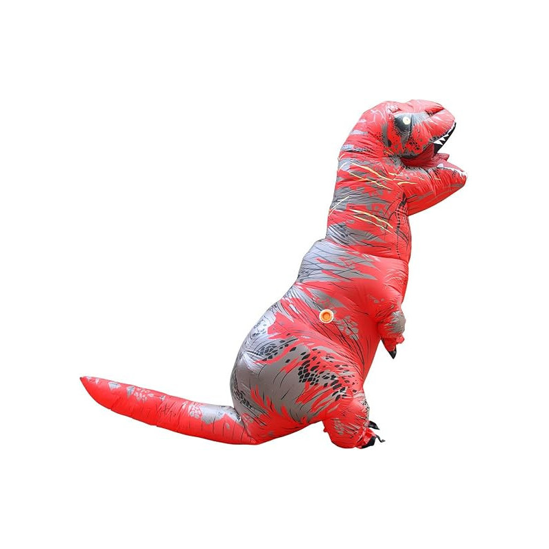 Disfraz inflable de dinosaurio Rojo de Halloween