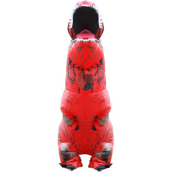 Disfraz inflable de dinosaurio Rojo de Halloween