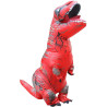 Disfraz inflable de dinosaurio Rojo de Halloween