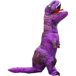 Disfraz inflable de dinosaurio Morado de Halloween