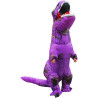 Disfraz inflable de dinosaurio Morado de Halloween