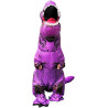 Disfraz inflable de dinosaurio Morado de Halloween
