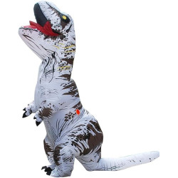 Disfraz inflable de dinosaurio Blanco de Halloween