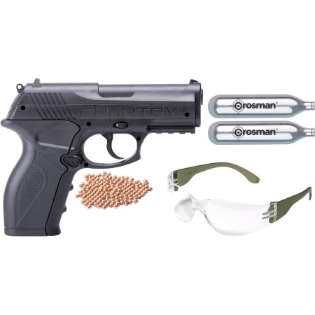 Crosman Phantom P10KT CO2-Powered Semi-Auto BB Air Pistol Kit