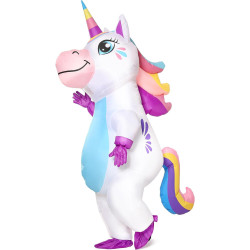 Gootus Disfraz inflable de unicornio para adultos