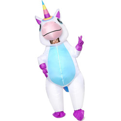Gootus Disfraz inflable de unicornio para adultos