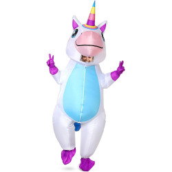 Gootus Disfraz inflable de unicornio para adultos