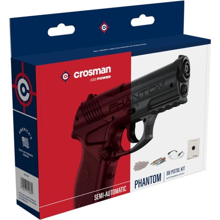 Crosman Phantom P10KT CO2-Powered Semi-Auto BB Air Pistol Kit