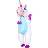 Gootus Disfraz inflable de unicornio para adultos